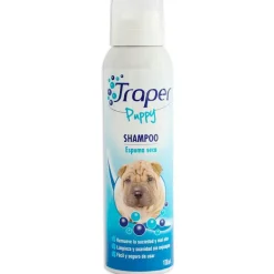 Traper Shampoo Para Perros^Shampoo en Espuma Seca para Perros Cachorros 170ml