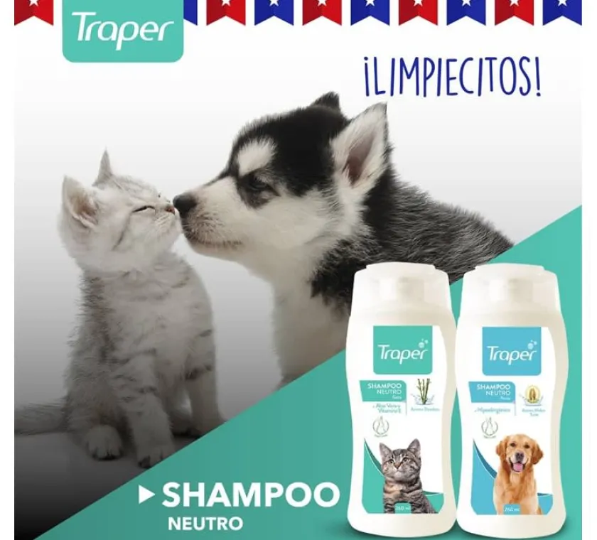 Traper Shampoo Para Perros^Shampoo Hipoalergénico 260ml