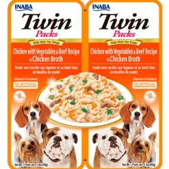 Inaba Húmedos^Twin Packs Dog Pollo Vegetales y Carne 80gr