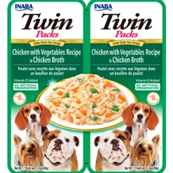 Inaba Húmedos^Twin Packs Dog Pollo y Vegetales 80gr