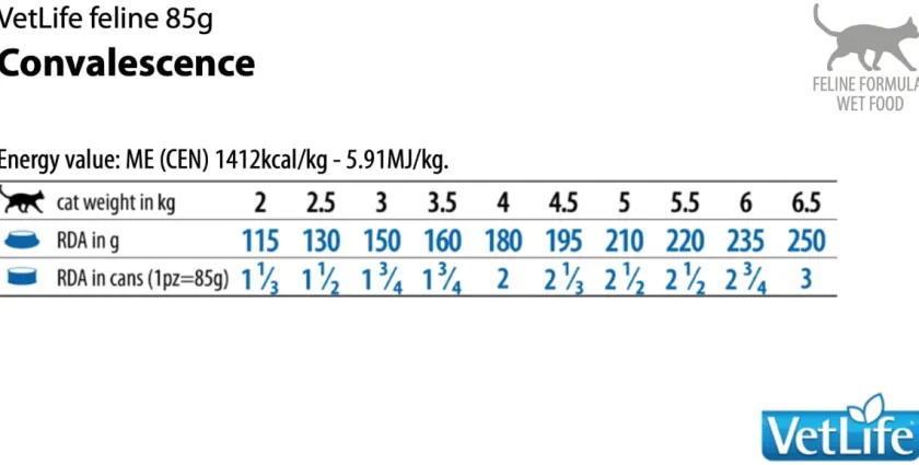 Vet Life Alimentación Medicada^Cat Convalescence Lata 85gr