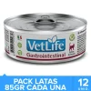 Vet Life Alimentación Medicada^Cat Gastro Intestinal Lata 85gr Pack 12 Unidades