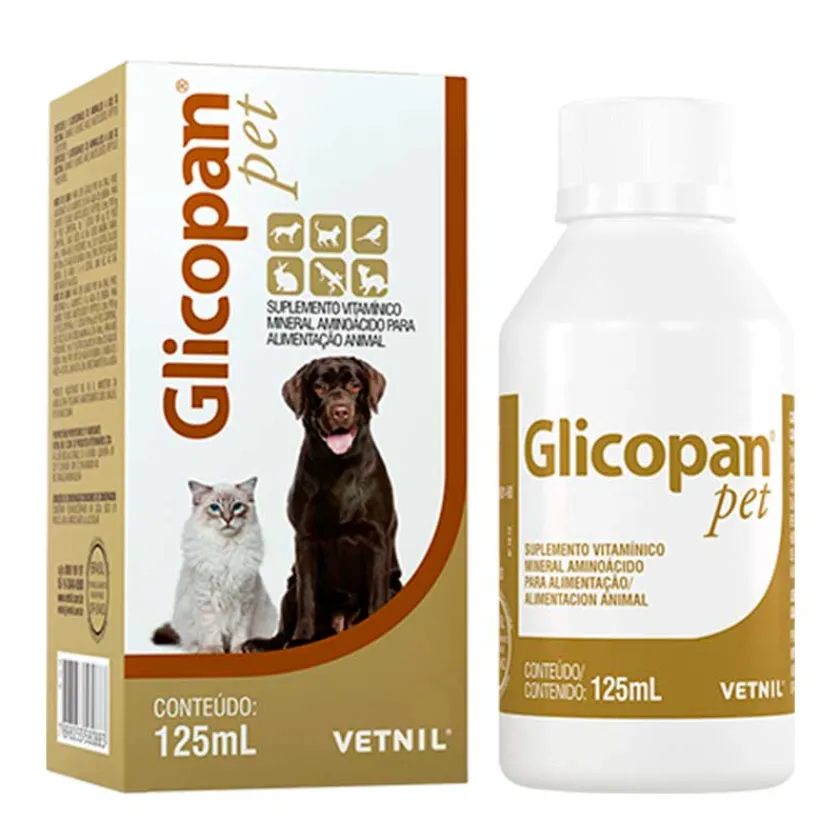 Vetnil Vitaminas Y Suplementos^Glicopan Pet Suplemento Aminoácido Vitamínico 125ml
