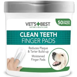 Vet's Best Higiene Y Aseo | Senior (+7 Años)^Vet´s Best Clean Teeth Finger Pads 50 unidades