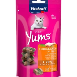 Vitakraft Galletas^Cat Yums Pollo y Hierba Gatera 40gr