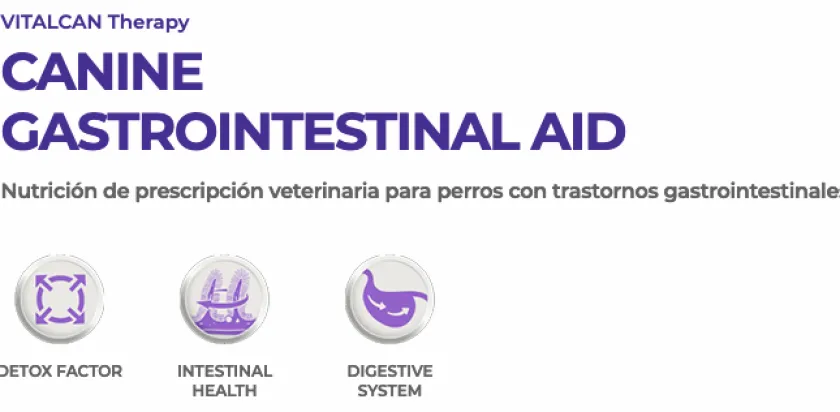 VitalCan Alimentación Medicada^Therapy Canine Gastrointestinal Aid 2kg