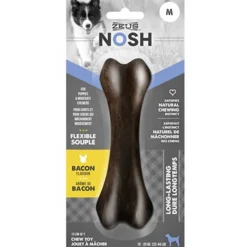 Zeus Juguetes | Dentales^Nosh Hueso Flex para Perros Cachorros Sabor Tocino